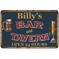 thumbnail image 1 of Billy's Green Bar & Tavern Rustic Sign Decor 8x12 108120047267, 1 of 1