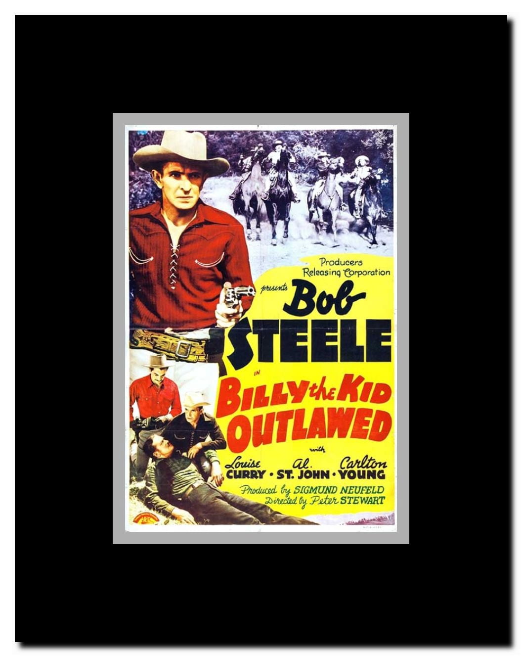 Billy the Kid Outlawed Framed Movie Poster