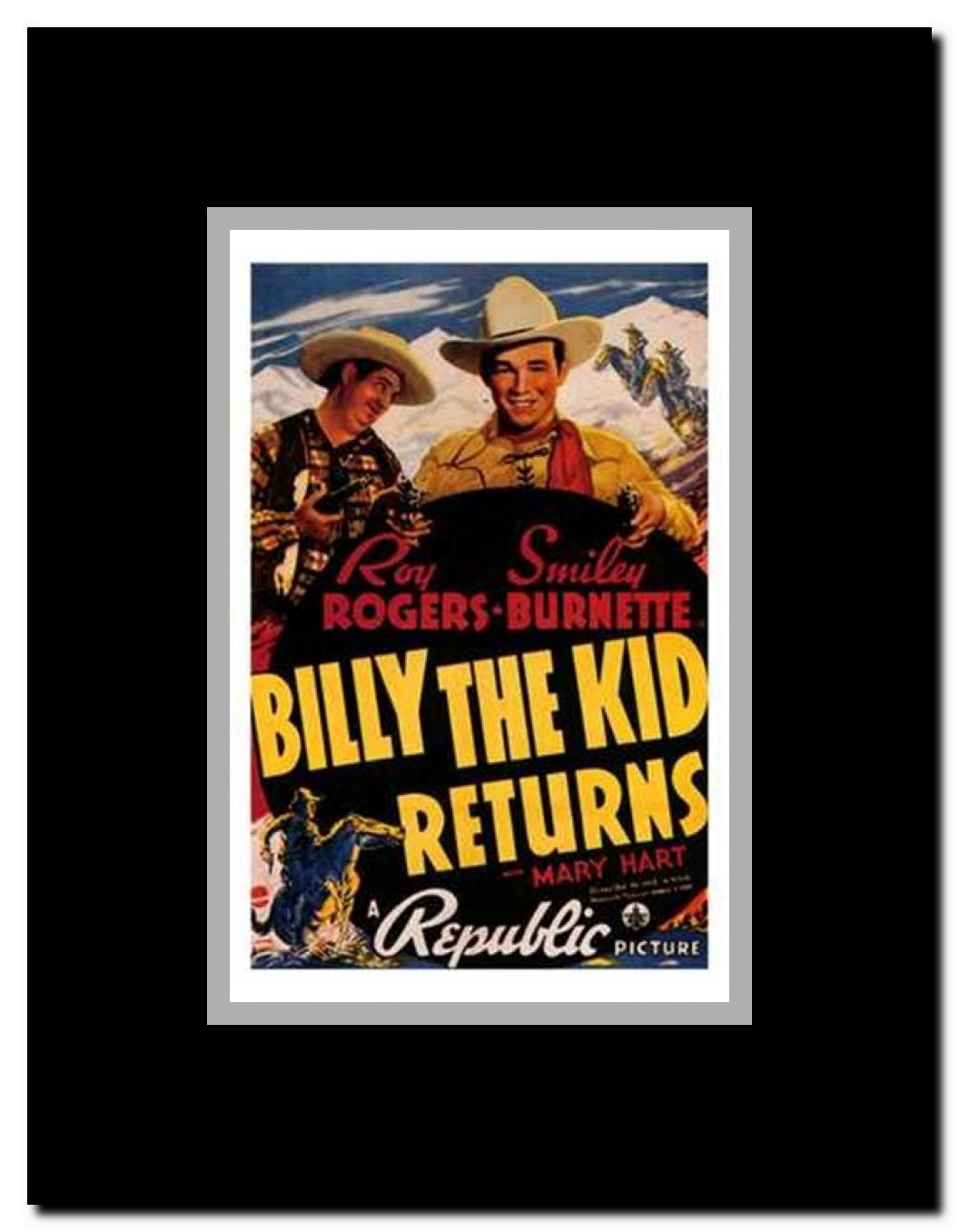 Billy the Kid Returns Framed Movie Poster