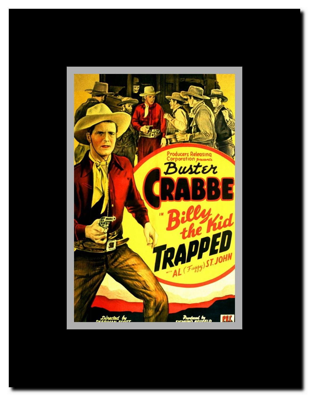 Billy the Kid Trapped Framed Movie Poster