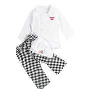 Bilo Baby Unisex Cook Chef Costume, Pants and Hat 3-pc 12-18 Months