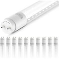 thumbnail image 1 of Bilot 10 Pack T8 LED 4FT Tube Light Bulbs Ballast Bypass Fluorescent Replacement, 5000K Daylight, 18W, Clear Cover, Retrofit, Single Ended Power (SEP), Grade – UL, 1 of 8
