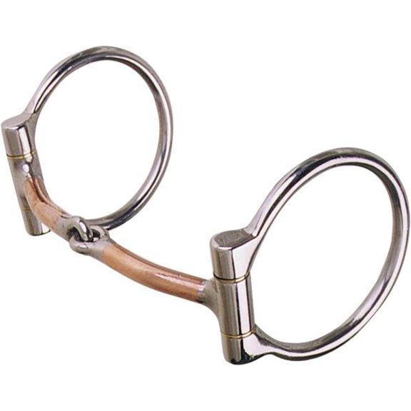 Bilot 225 Golden Glide Offset Dee Snaffle with 3/8" Smooth Copper; Stage A