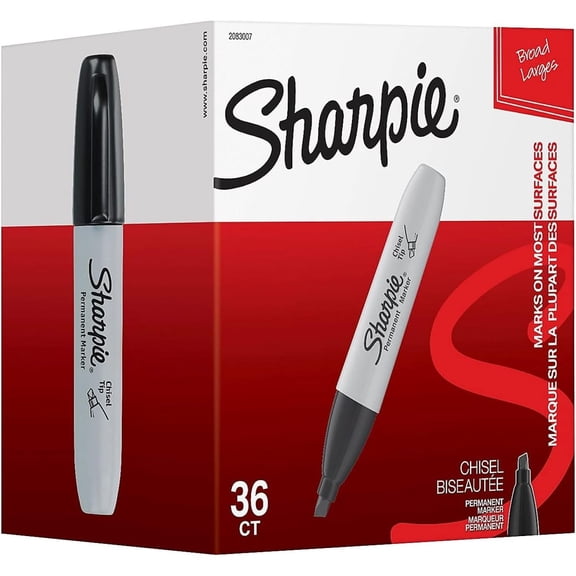 Bilot 24390232 Permanent Marker Broad Tip Black 36/Box (2083007)