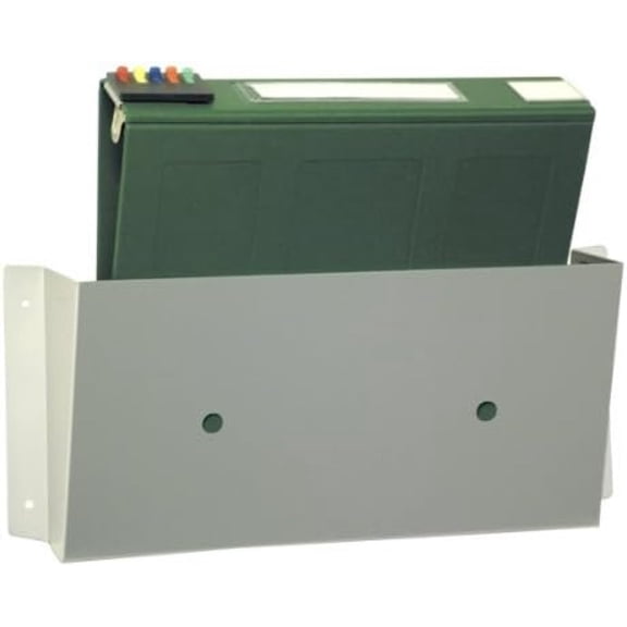Bilot 255715 Wall Mounted File Holder, Aluminum, Large