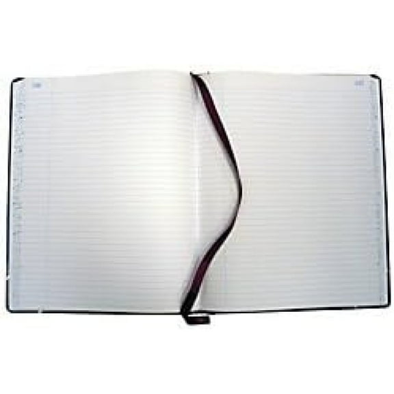 Bilot 38150R Record/Account Book, Record Rule, Black/Red, 150 Pages, 9 5/8 x 7 5/8