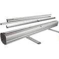 thumbnail image 1 of Bilot 4 Less 24x79 Inch Aluminum Retractable Banner Stand Trade Show Roll Up Display Sign Silver, 1 of 1