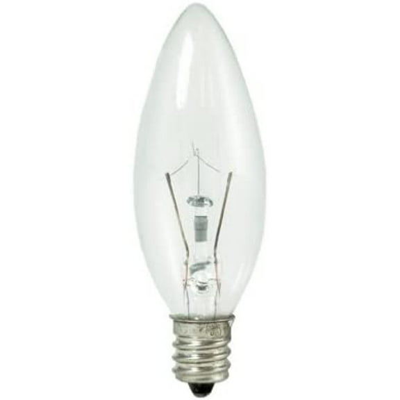 Bilot 460020 KR25CTC/25 25-Watt Dimmable Krypton Krystal Touch B8 Chandelier Bulb, Candelabra Base, Clear (Pack of 12)