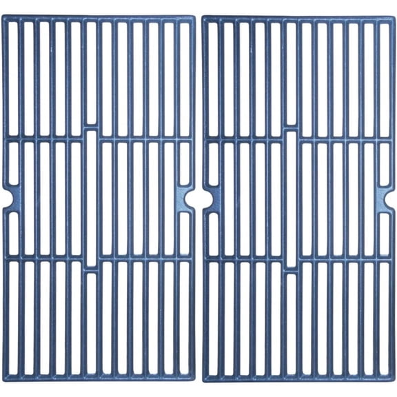 Bilot 60052 Matte Cast Iron Cooking Grid Replacement for Gas Grill Model Charbroil 463724512, Set of 2