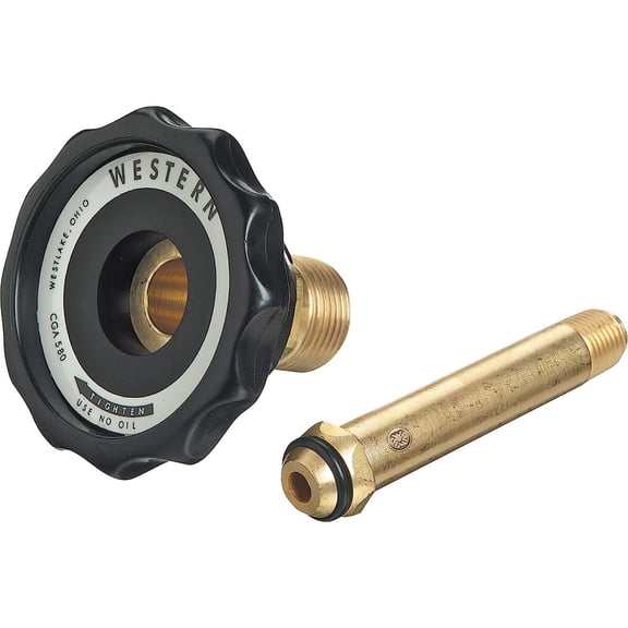 Bilot 615-3 Regulator Inlet Nipples, 1/4" (NPT), 3 1/2", Brass, CGA-510; CGA-; CGA-590