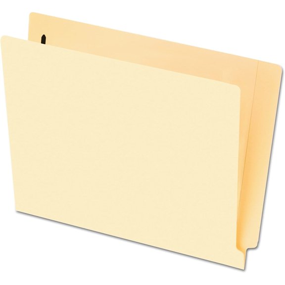 Bilot 62711 End Tab Fastener Folders, One Fastener, Letter, Manila, 50/Box