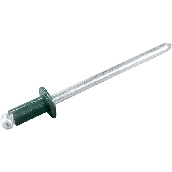 Bilot Blind Aluminum Rivets (1/8" x 1/4", 42) Blind Rivets - Gutter Rivets - Many Colors With Free 1/8" drill bit included (500 pcs, Green)
