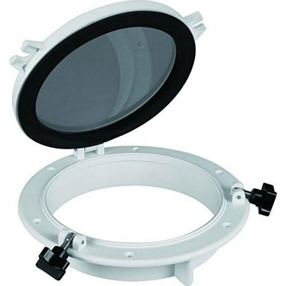 Bilot Boat Circle Round Porthole Window With White Plastic Trim Port Hole
