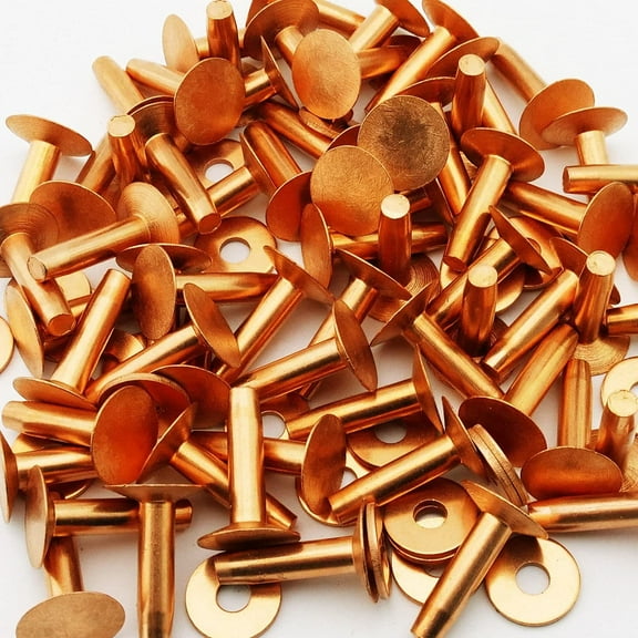 Bilot Copper Rivets #1700 Size 9, 1 Lb Box, Approx. 125 Count