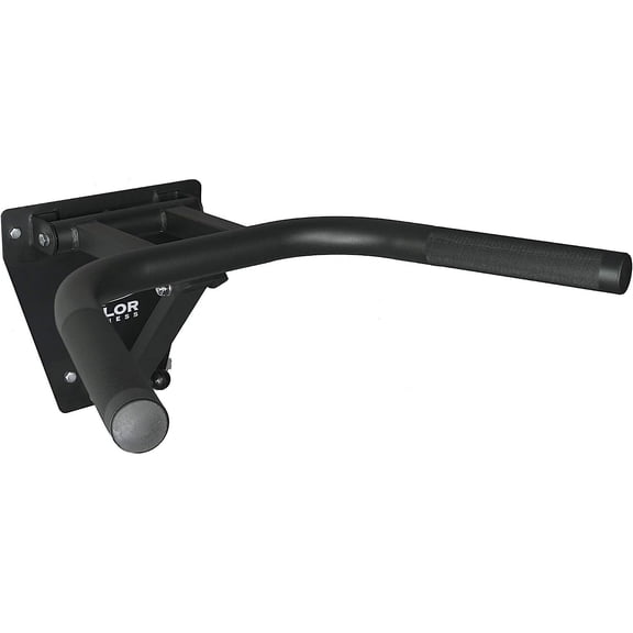 Bilot DP-2 Foldable Wall Mount Dip Station Bars to Save Space in Home Gym, Black