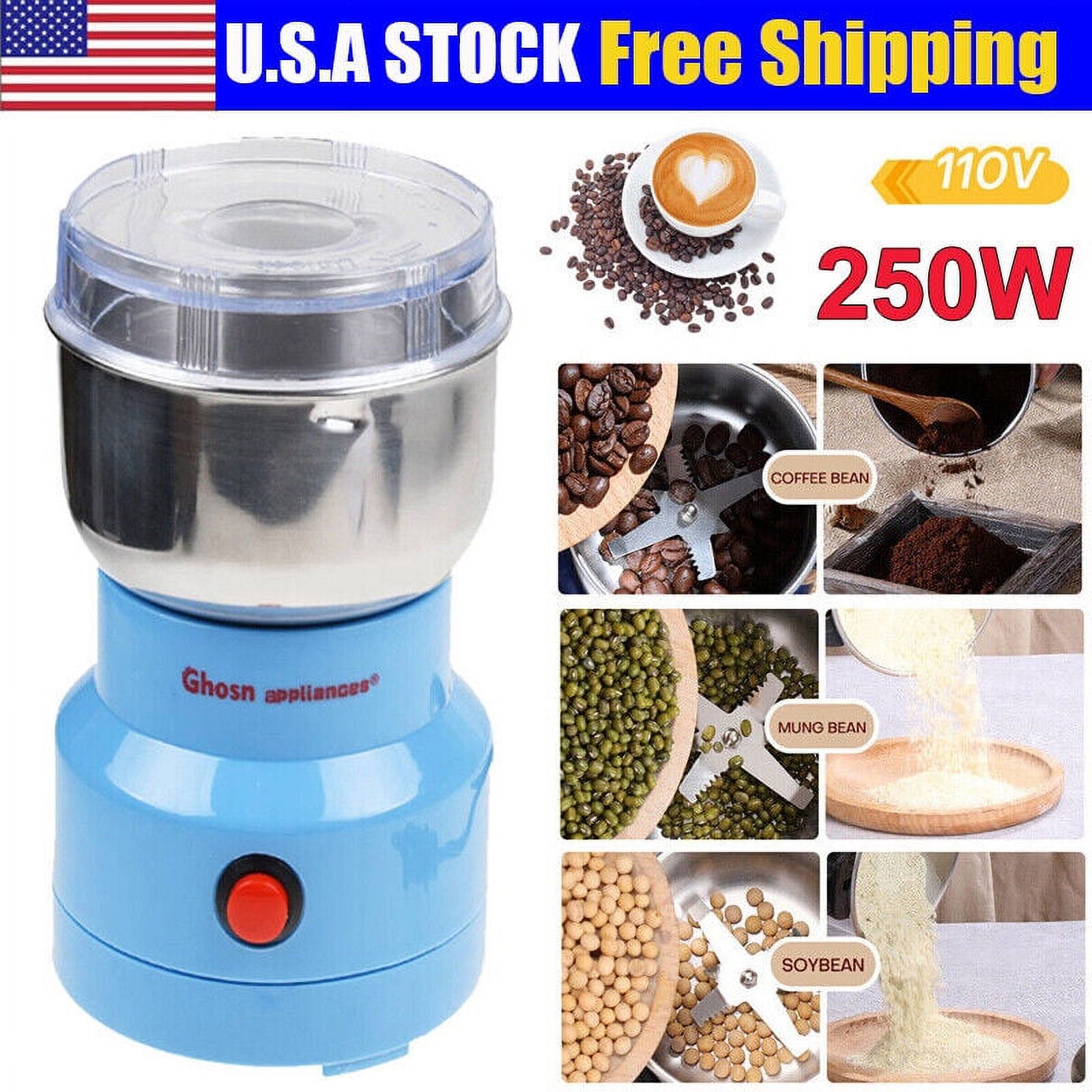 Bilot Electric Coffee Bean Grinder Nut Seed Crusher Herb Spice Mill