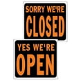 thumbnail image 1 of Bilot English Yes We're Open/Sorry We're Closed Reversible Sign Plastic 15 in. H x 19 in. W, 1 of 2