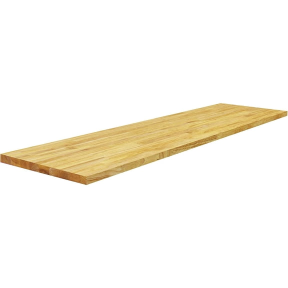 Bilot Floating Shelf Wall Mounted Solid Butcherblock Shelf 15" Depth x 60" Length x 1" Thick
