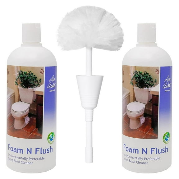 Bilot Foam n Flush Toilet Bowl Cleaner (32 Oz Bottle, Pack of 2) Environmentally Friendly, Biodegradable Organic Acid Formula | Cleans, Brightens, Deodorizes | Dissolves Tough Hard Water