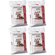 Bilot Garden Magic Indoor and Outdoor Organic Planting Potting Top Soil Blend Mix, 40 Pound Bag 4 Pack