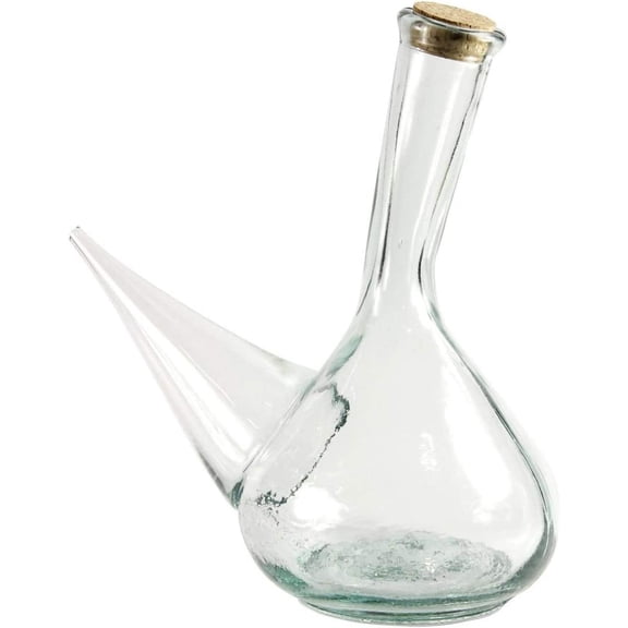 Bilot Glass Porron Wine Pitcher (34 oz capacity)