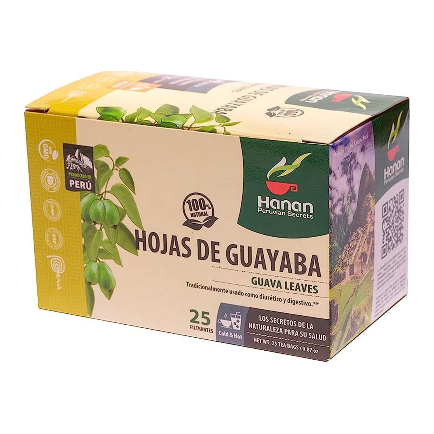 Bilot Hojas De Guayaba Tea 100 Natural Guava Leaves 25 Tea Bags