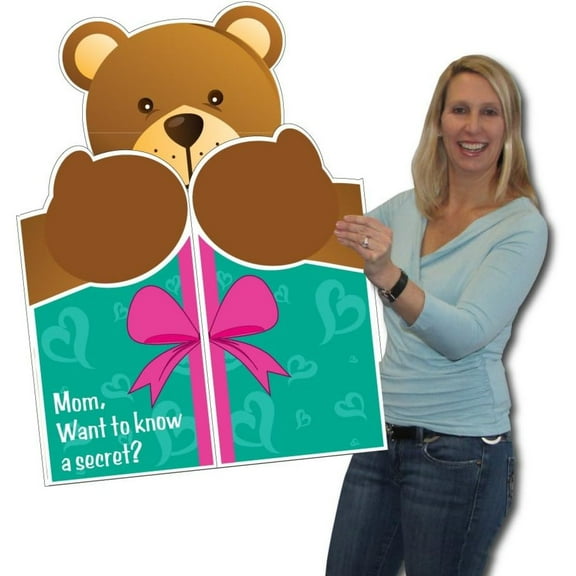 Bilot Jumbo Greeting Cards: Giant Mothers Day Card (Giant Shaped Bear) 2 feet x 3 feet Card with Envelope
