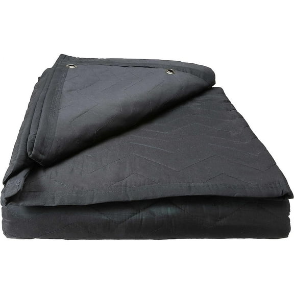 Bilot Large Sound Blanket - 96 Inches Long by 80 Inches Wide - Black Sound Dampening Blanket - Durable Woven Cotton/Polyester Blend Material - Machine Washable - 12 Pounds Per Blanket