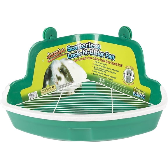Bilot Plastic Scatterless Lock-N-Litter Bigger Pet Pan, Jumbo - Colors May Vary