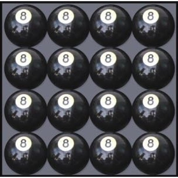 Bilot Pool s - 16 Piece Cue Set for Pool Table and Display - 2 1/4 Inch, 6 Ounce Regulation Size Billiard s