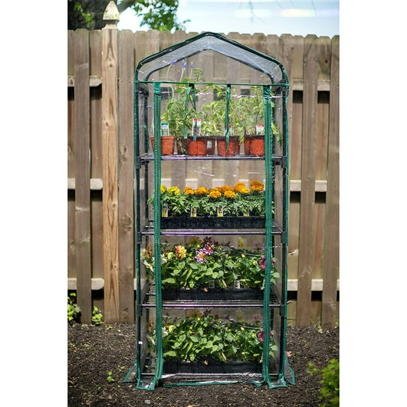 Bilot R687 4-Tier Mini Greenhouse, 27" Long x 18" Wide x 63" High