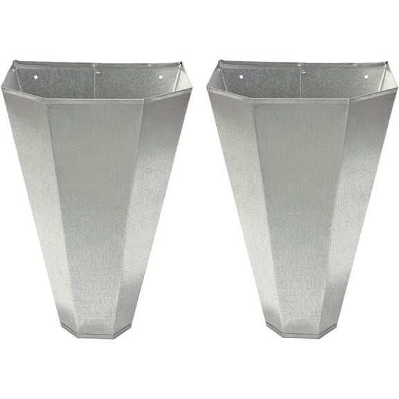 Bilot RC2 Galvanized Steel Medium Poultry Restraining Flat Back Design Funnel Cone for Chicken, Birds, and Turkeys up to 10 Pounds, (2 Pack)