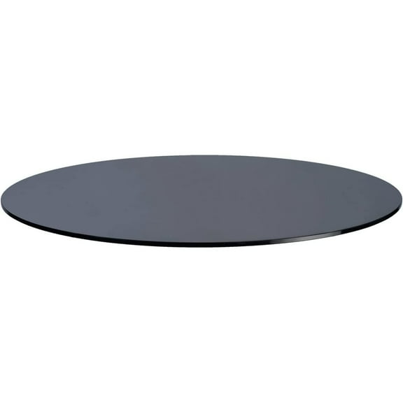 Bilot Round Grey Tempered Glass 1/2" Thick Table Top (24")
