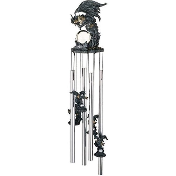 Bilot SS-G-41010, Wind Chime Round Top Dragon Hanging Garden Porch Decor