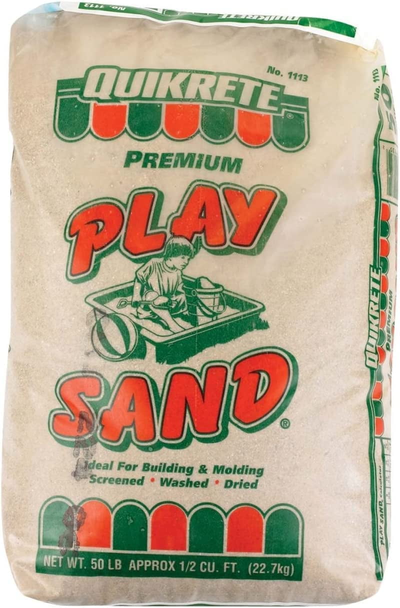 Bilot Sandbox Play Sand Outdoor Kids Filtered Playsand for Sand Box Screened, Washed and Dried Tan Color - 50 Pounds
