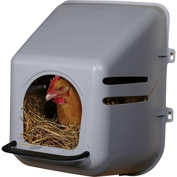 Bilot Single Plastic Nesting Box Chicken Nest Box with Perch (Item No. 163620)