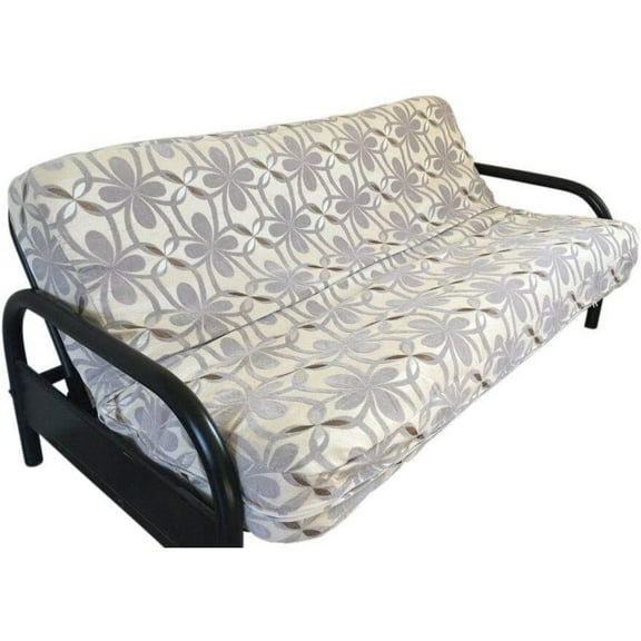 Bilot Size 3 Side Zipper Upholstery Chenille Beige/Lt.Grey Futon Cover Slipcover/Sofa Day Bed Mattress Cover/Machine Washable Couch Protector (Cover ) (Chenille-Grey)