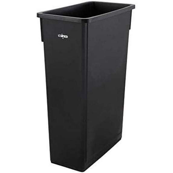 Bilot Slender Trash Can, 23-Gallon, Black