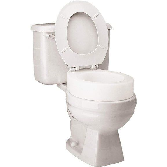 Bilot Toilet Seat Riser, Elongated Raised Toilet Seat Adds 3.5 inches to Toilet Height, for Assistance Bending or Sitting, 300 Pound Weight Capacity Toilet Riser