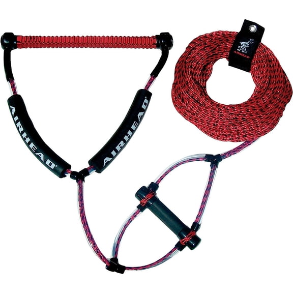 Bilot Trick Handle Wakeboard Rope, 4 Sections, 75-Feet, Multiple Colors Available