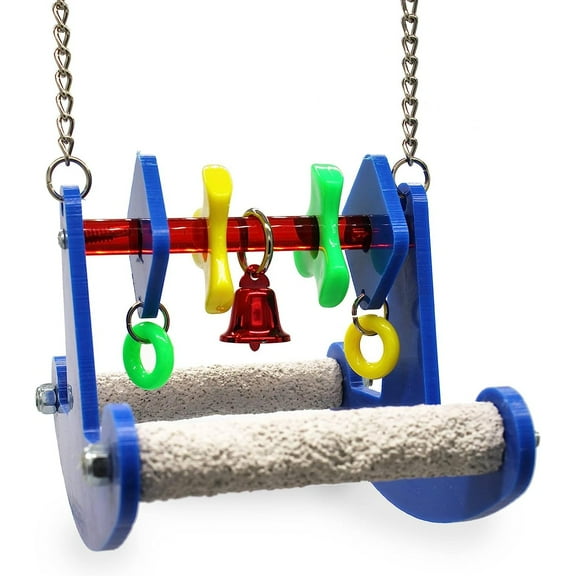 Bilot Tweeter Totter - Perfect Cage Toy Stimulates Visual and Physical Activity - Safe, Non-Toxic, Cage Accessories for Small Birds