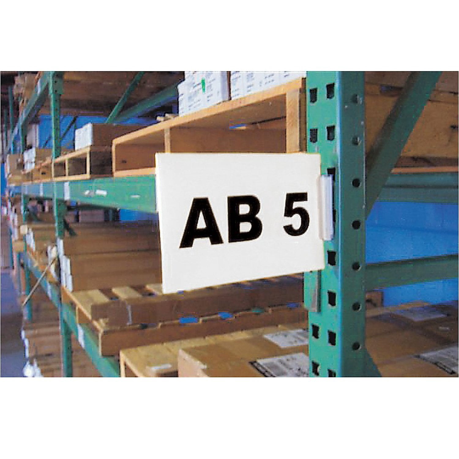 Bilot Warehouse Aisle Pallet Rack Sign Kit - 5-1/2x8-1/2