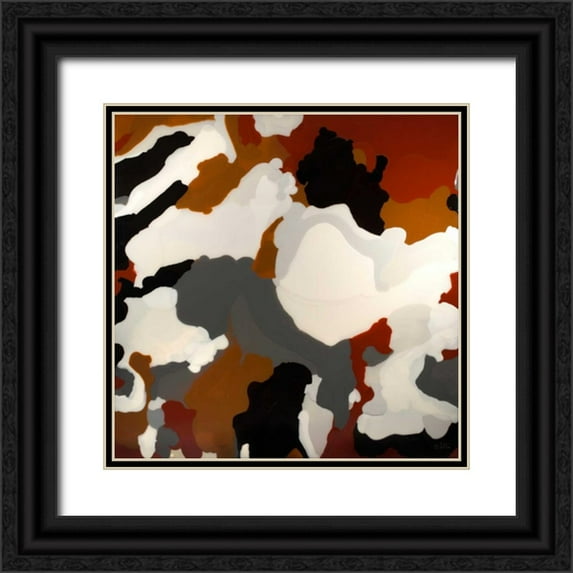 Bilotta, Barbara 15x15 Black Ornate Wood Framed with Double Matting Museum Art Print Titled - Brown Camo