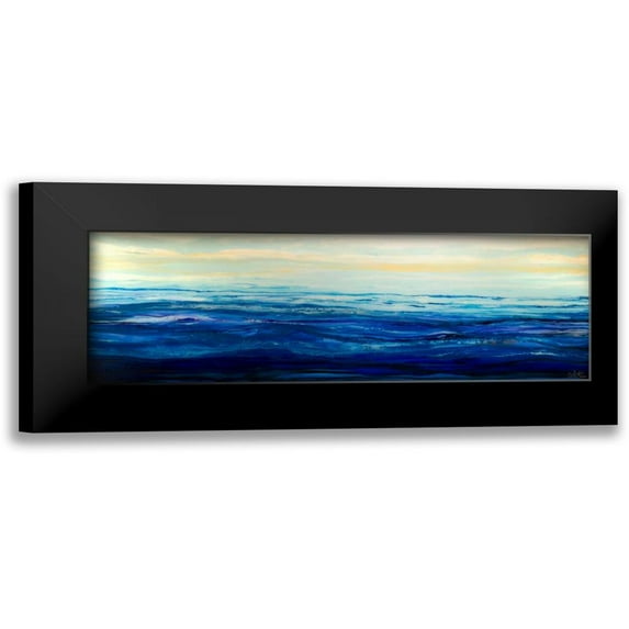 Bilotta, Barbara 18x9 Black Modern Framed Museum Art Print Titled - Blue Waters