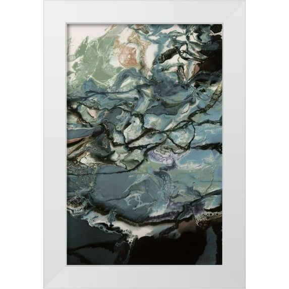 Bilotta, Barbara 22x32 White Modern Wood Framed Museum Art Print Titled - Lunar Pool