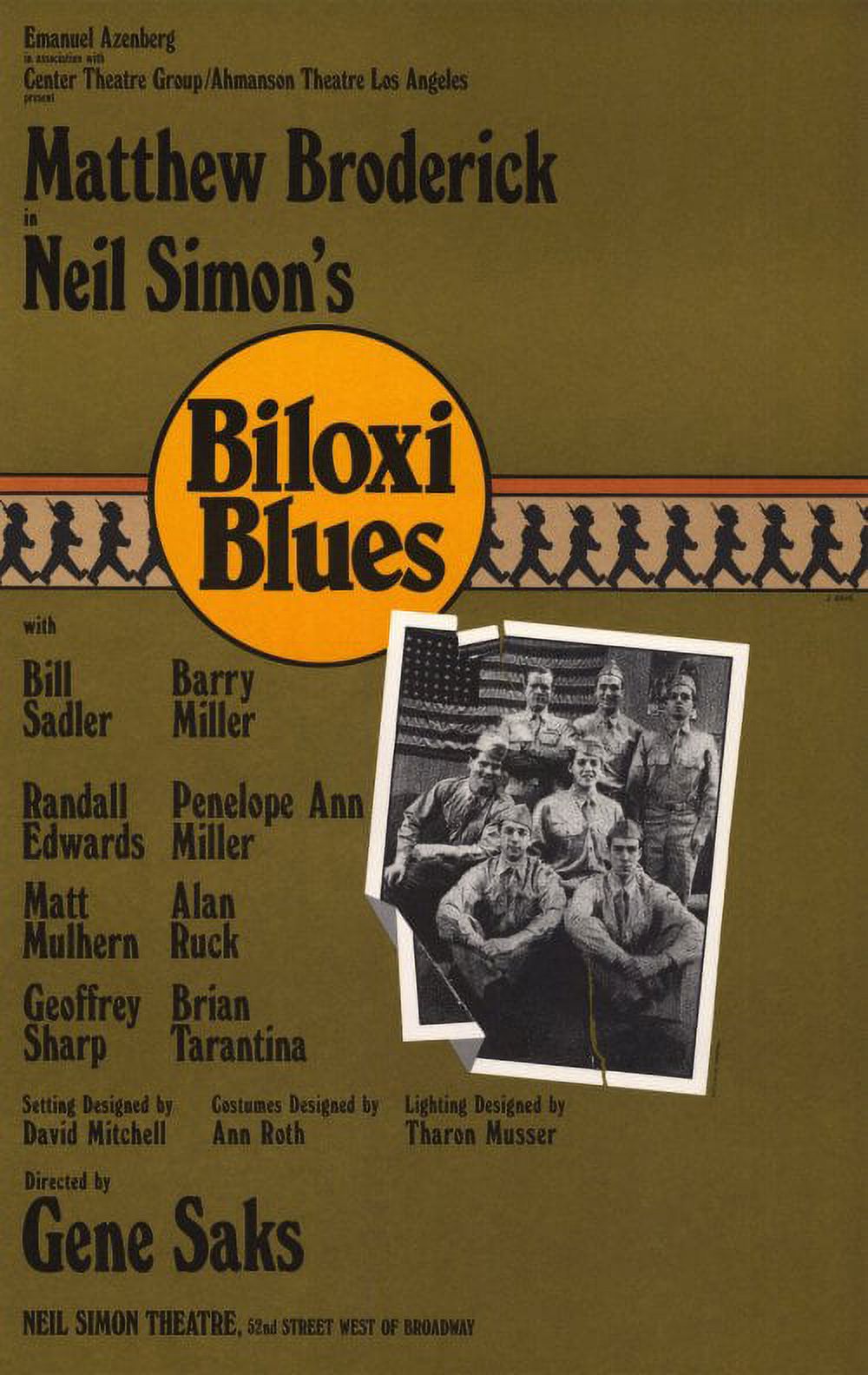 Biloxi Blues (Broadway) movie POSTER (Style A) (27" x 40") (1985