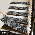 thumbnail image 1 of Bilqis 15PCS Large Size No Slide Carpet Stair Treads Non Slippery Rug Slide Resistive Indoor Runner For Kids Elders And Pet With Reusable Adhesive Easiler To Clean, 1 of 8
