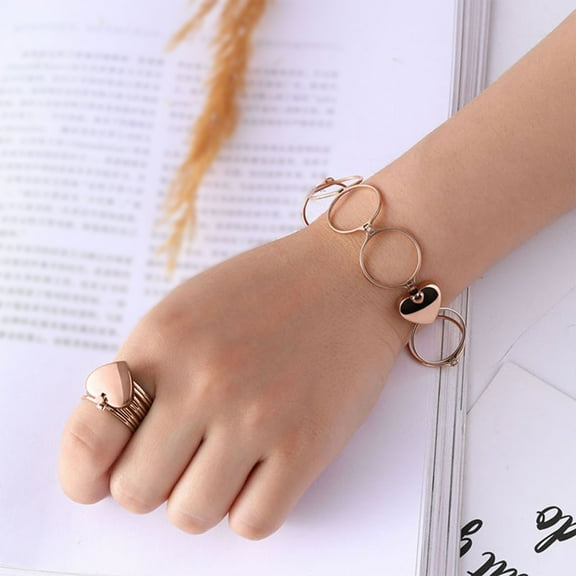 Bilqis Adjustable Bracelet Ring, 2 in 1 Magic Retractable Ring Bracelet, Magic 2-in-1 Folding Retractable Ring Bracelet, Personalized Jewelry can Turn into a Bracelet Ring