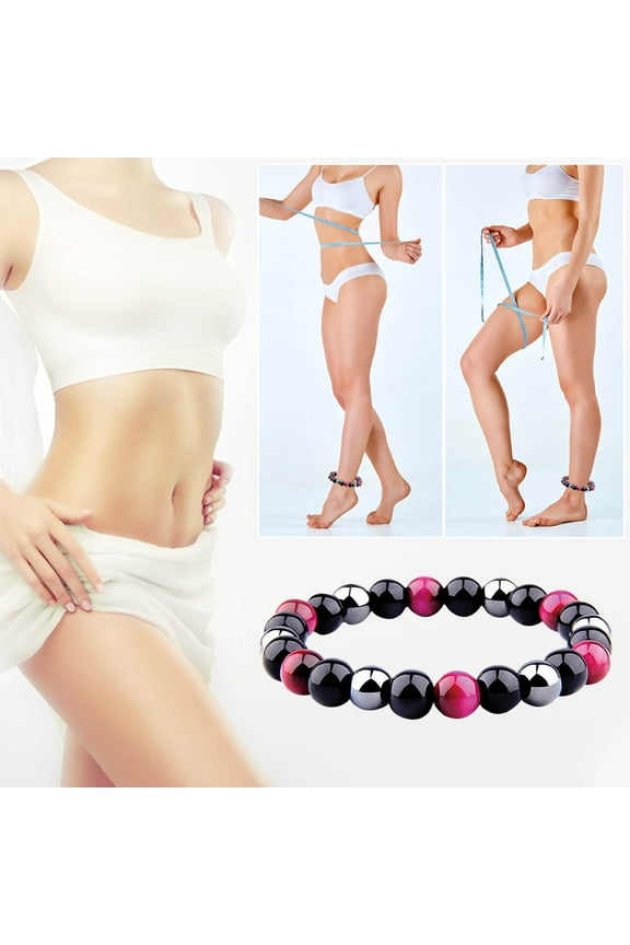 Anti-Swelling Black Anklet For Men Women 1 Pcs Chakra Energy Protection Anklet Swelling,Beaded Bracelet Gifts