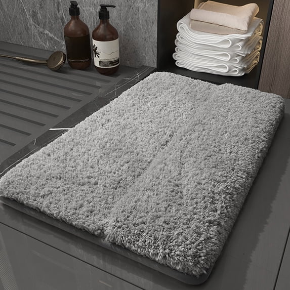 Bilqis Bathroom Rugs Bath Mat For Back Of Foot Rubbing Thick Soft And Non-Slip Full Wrap Bath Mats Water Absorbent And Washable Bath Rug For Bathroom Shower